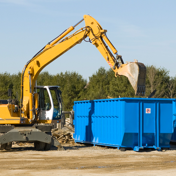 how many times can i have a residential dumpster rental emptied in Chums Corner